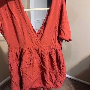 Orange Dress Large NWOT